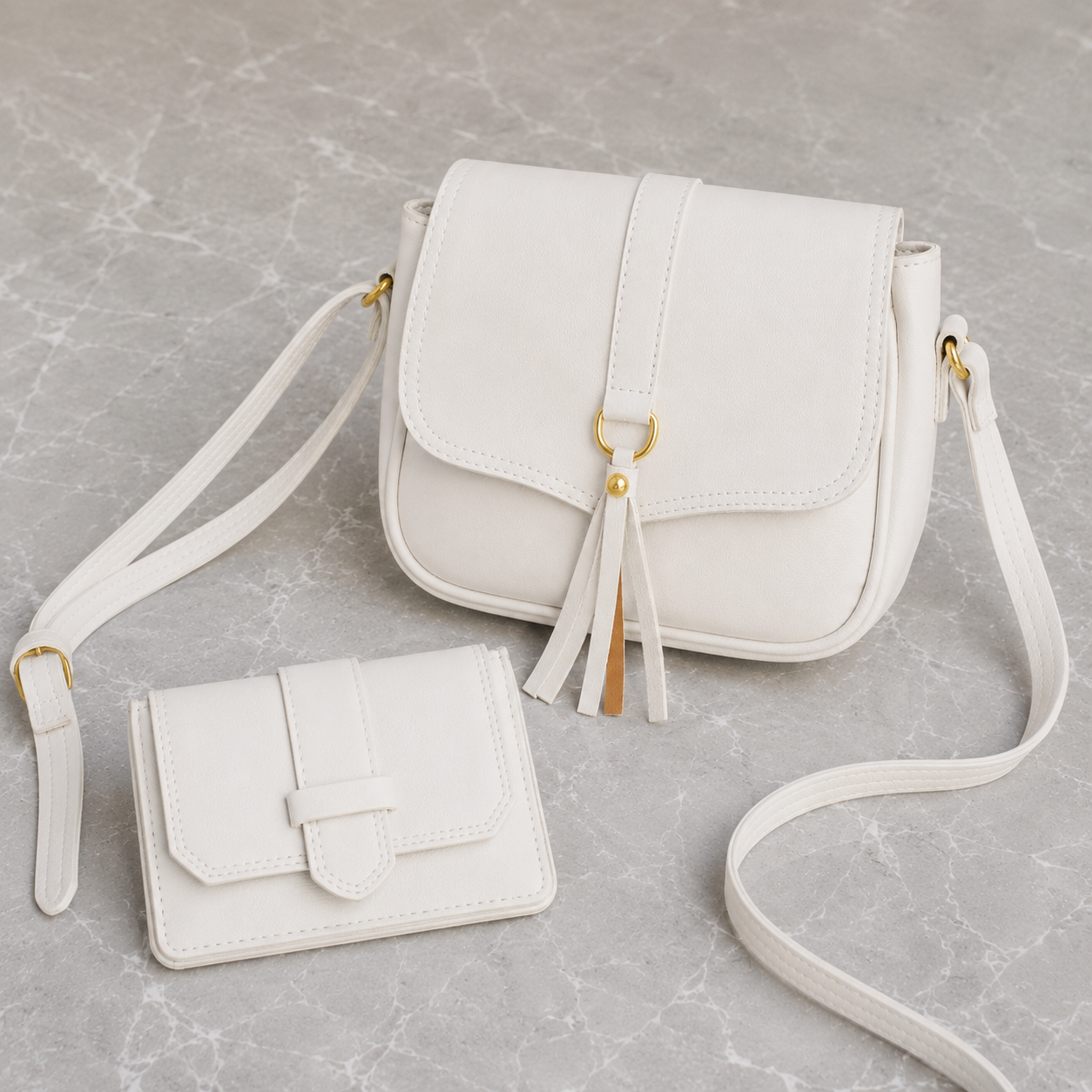 Bolso + Cartera de Cuero - Kit Lanzamiento Exclusivo 2026 - (Con 82% de Descuento HOY!)