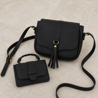 Bolso + Cartera de Cuero - Kit Lanzamiento Exclusivo 2026 - (Con 82% de Descuento HOY!)